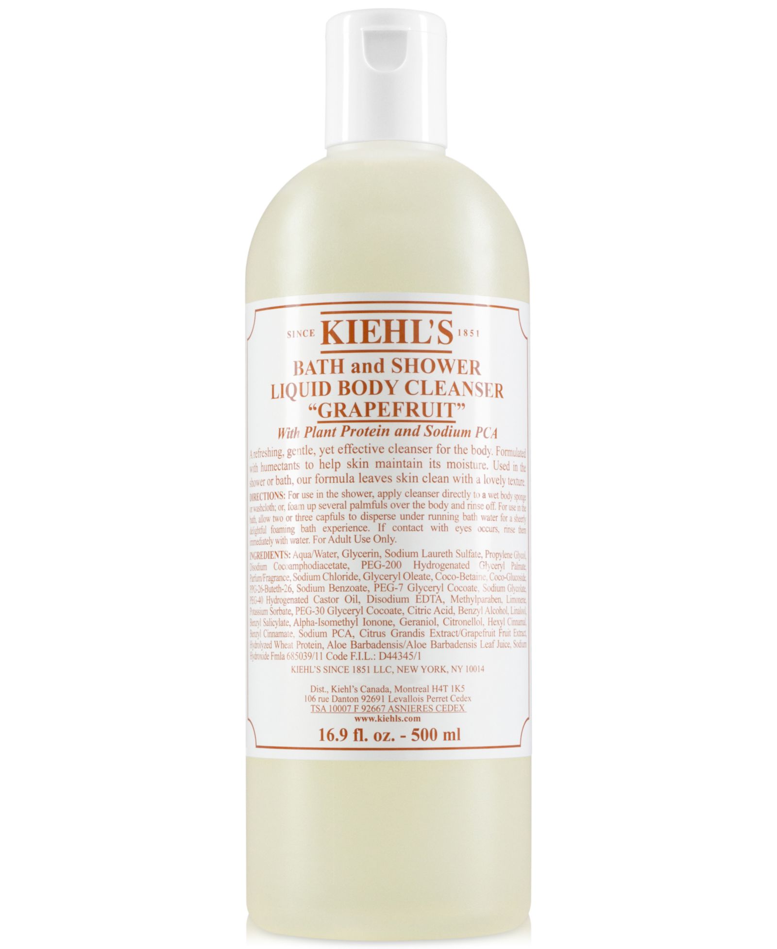 Kiehl's Since 1851 Grapefruit Bath & Shower Liquid Body Cleanser, 16.9-oz.