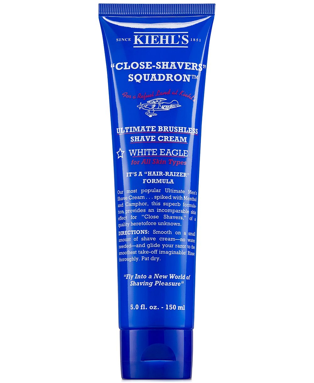 Kiehl's Since 1851 Ultimate Brushless Shave Cream with Menthol - White Eagle, 5-oz.