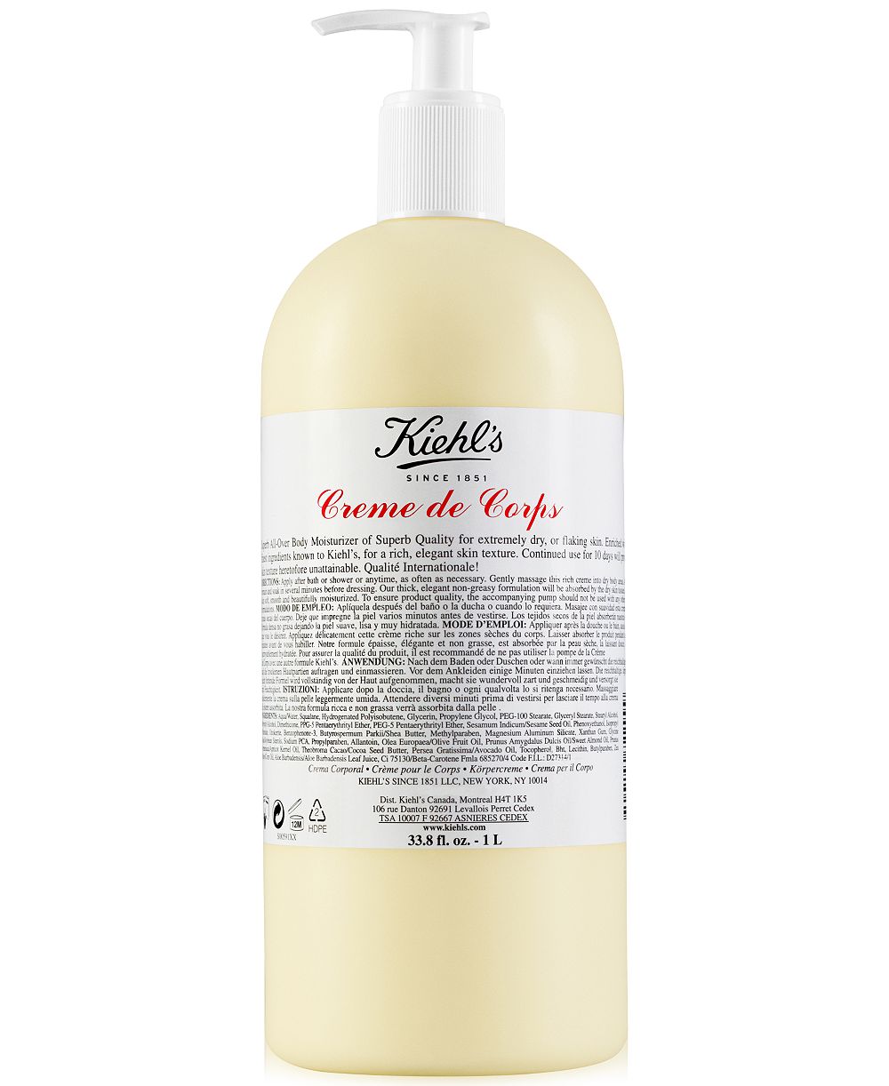 Kiehl's Since 1851 Creme de Corps Body Lotion с маслом какао, 33.8 fl. oz.