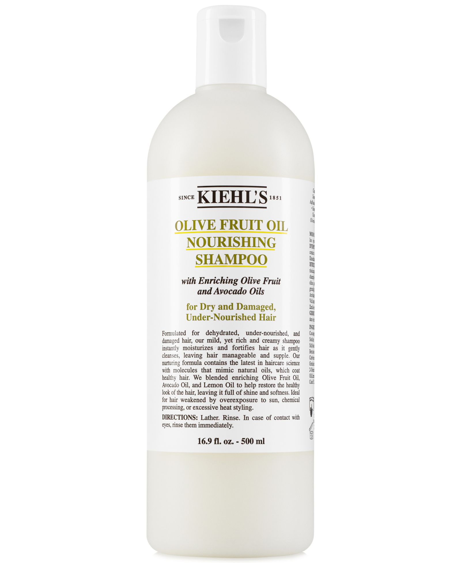 Kiehl's Since 1851 Питательный шампунь с маслом оливы, 16.9-oz.