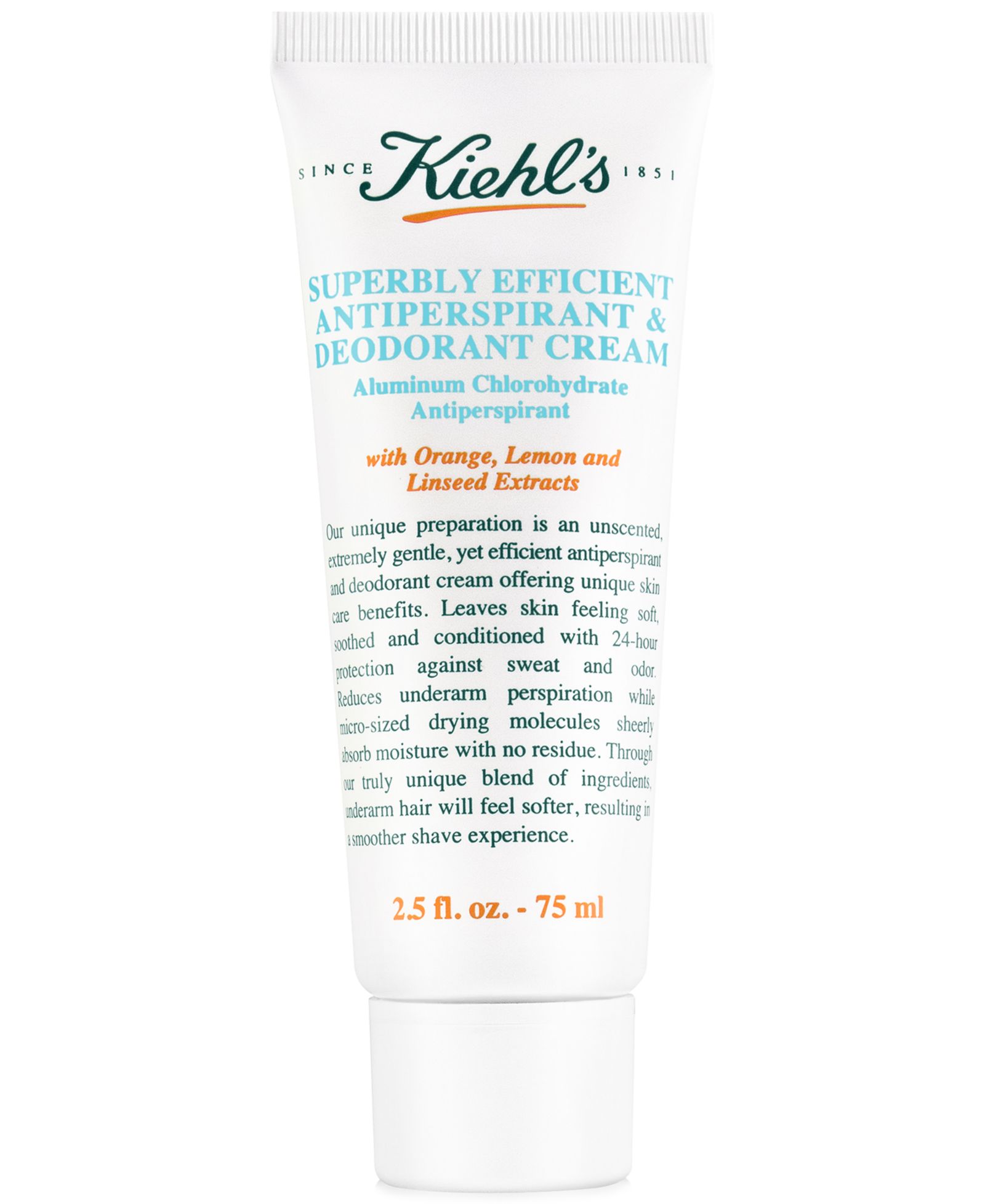 Kiehl's Since 1851 Superbly Efficient Antiperspirant & Deodorant Cream, 2.5-oz.