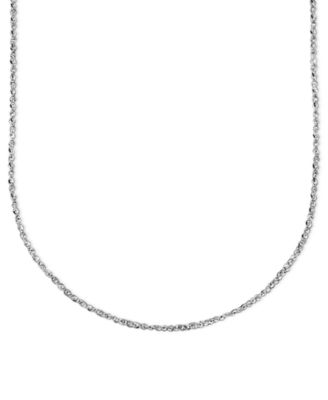 Золотая цепочка Italian Gold 14k White Gold 16" Perfectina (1-1/8mm)