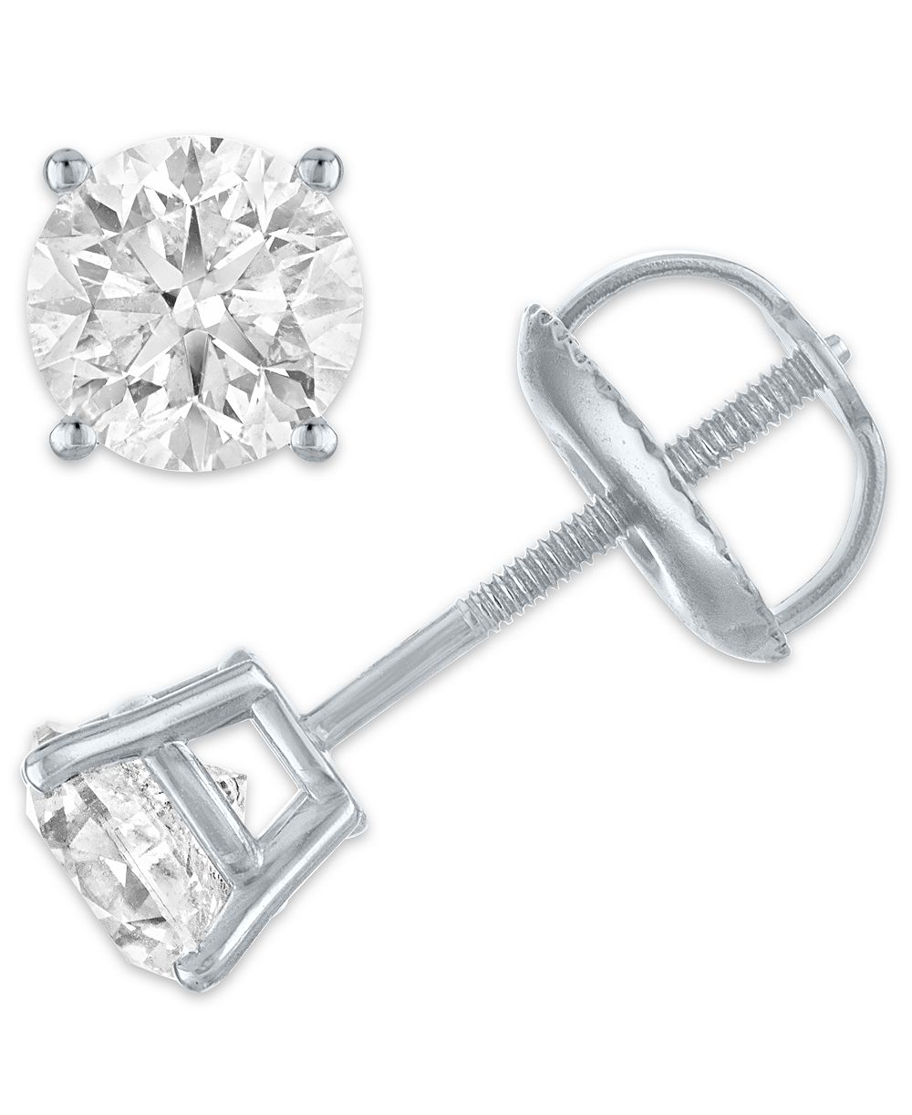 Серьги с бриллиантами 1/2 ct. t.w. 14k White, Yellow или Rose Gold