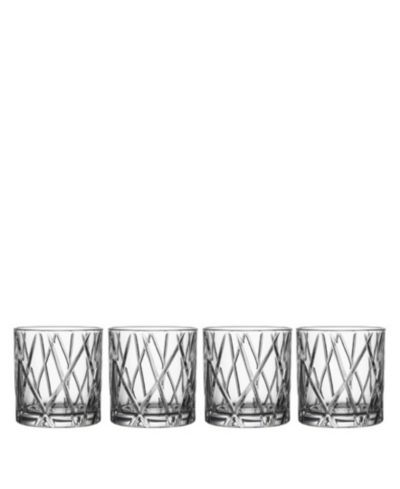 Orrefors City Double Old-Fashioned Glasses, Set of 4