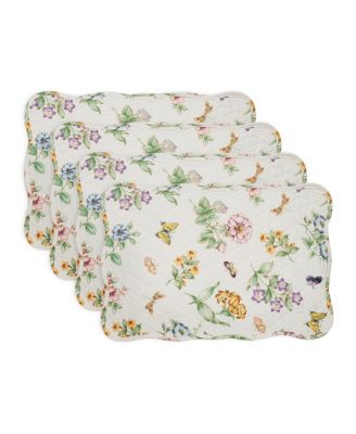 Lenox Butterfly Meadow 13" x 18" Quilted Placemat Set of 4