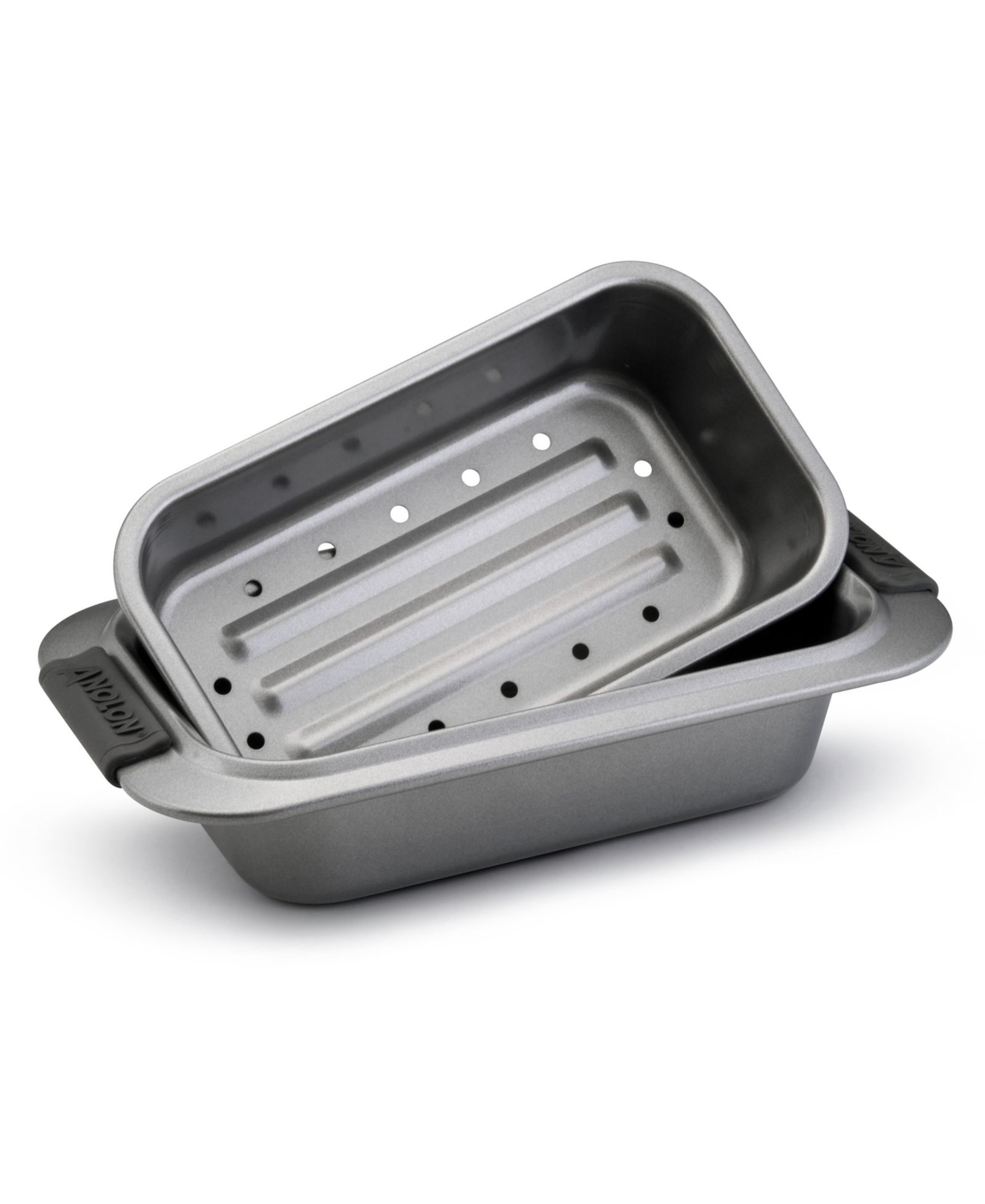 Anolon Advanced 9" x 5" Loaf Pan with Drip Pan Insert
