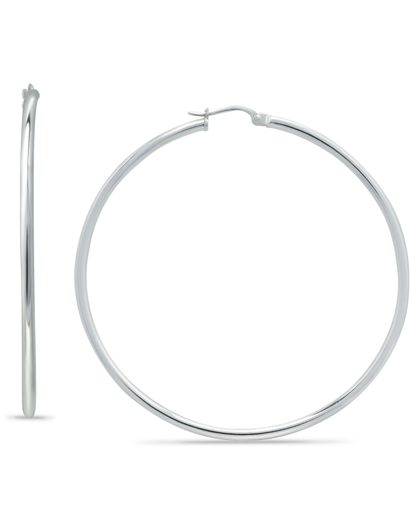 Серьги-кольца Giani Bernini Sterling Silver, 1.75"