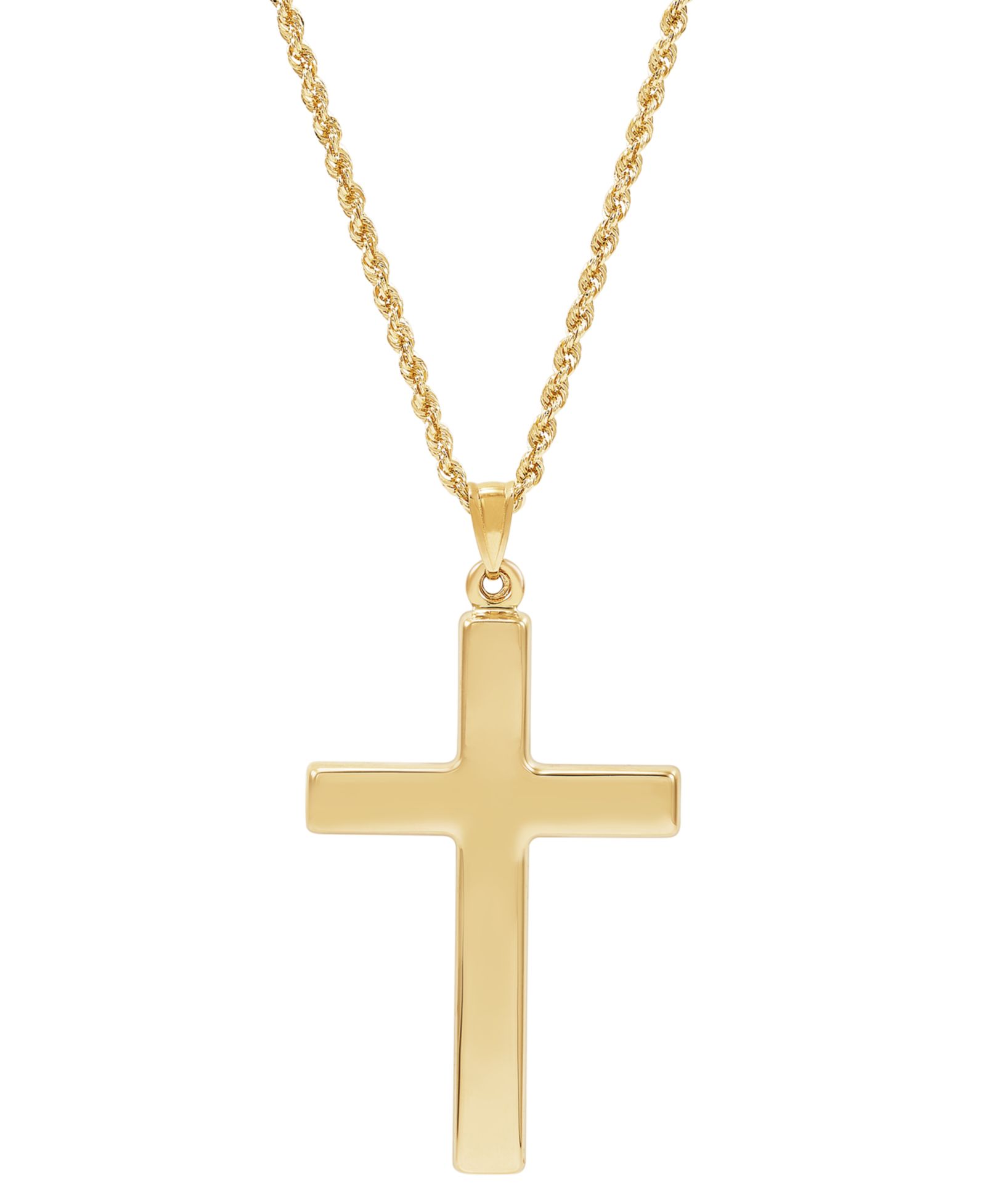 Подвеска-кулон Polished Cross в 14k Gold