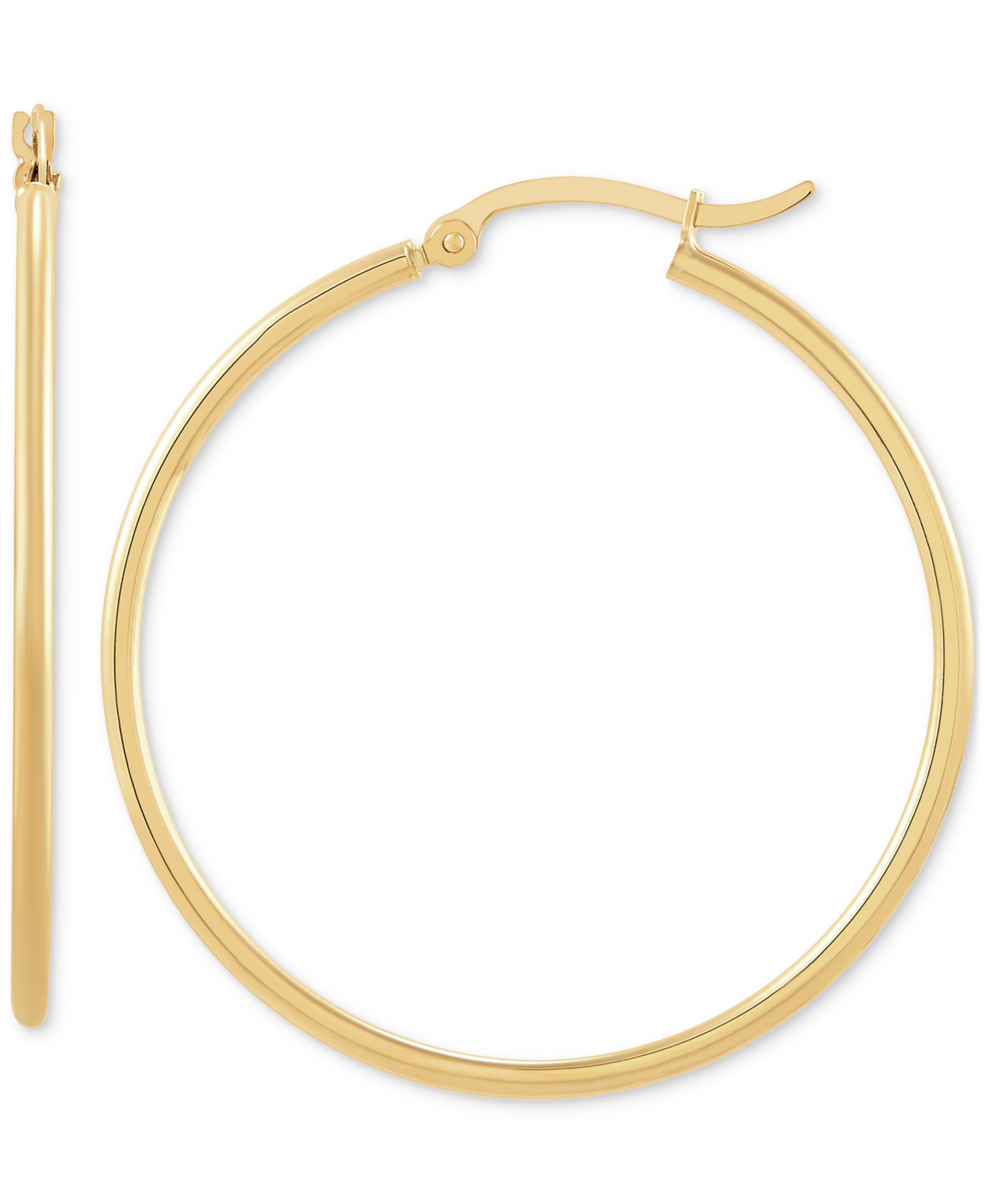 Серьги-кольца 14k Gold, 40mm