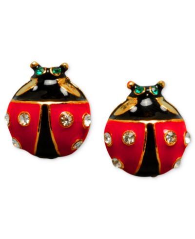 Серьги-гвоздики Betsey Johnson Ladybug Stud