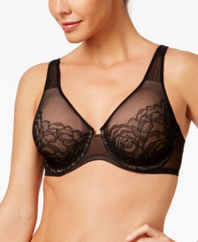 Wacoal Stark Beauty бюстгальтер с формованной чашкой и косточками, кружево Rose, 855225