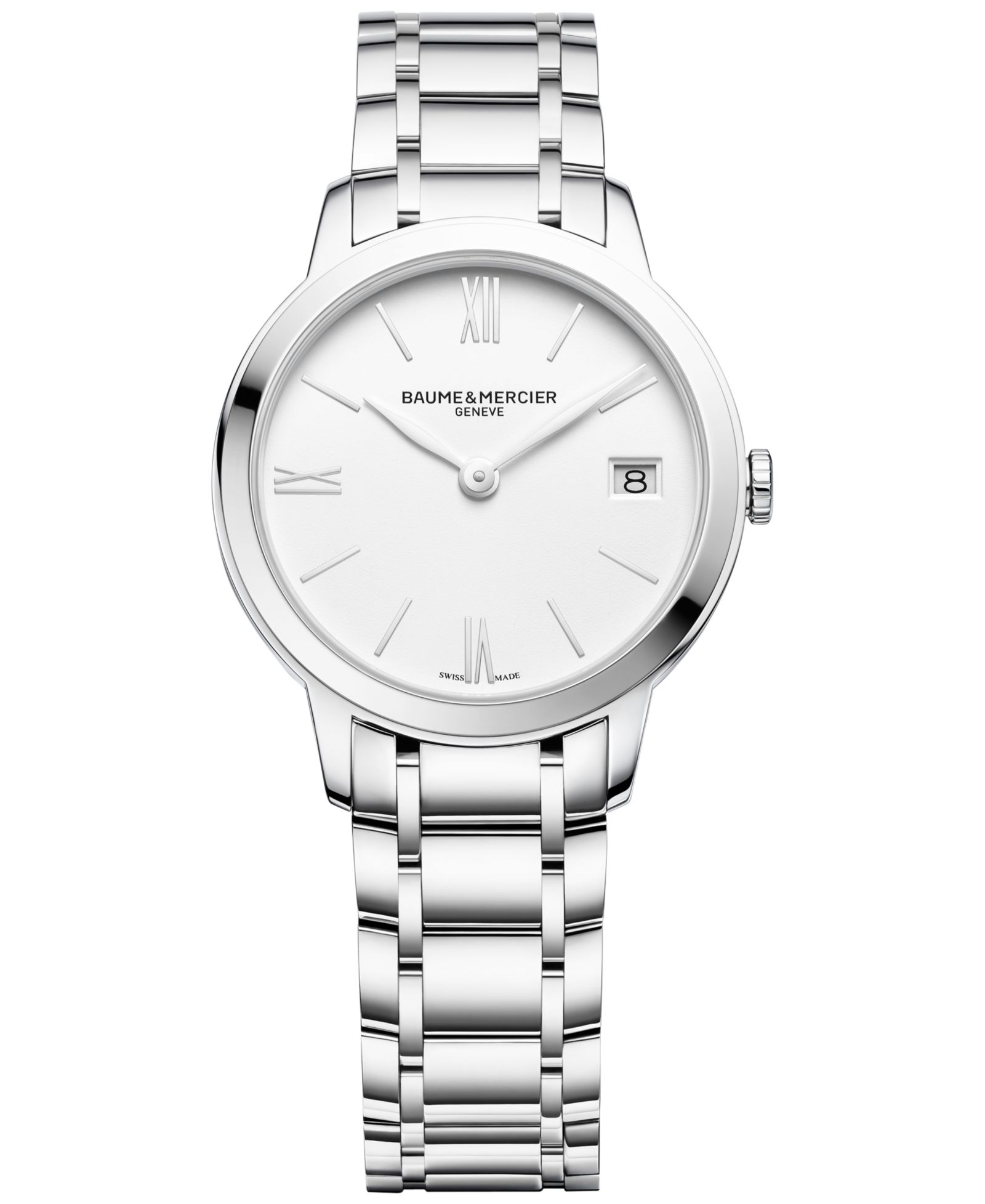 Женские часы Baume & Mercier Swiss Classima из нержавеющей стали с браслетом 31mm M0A10335