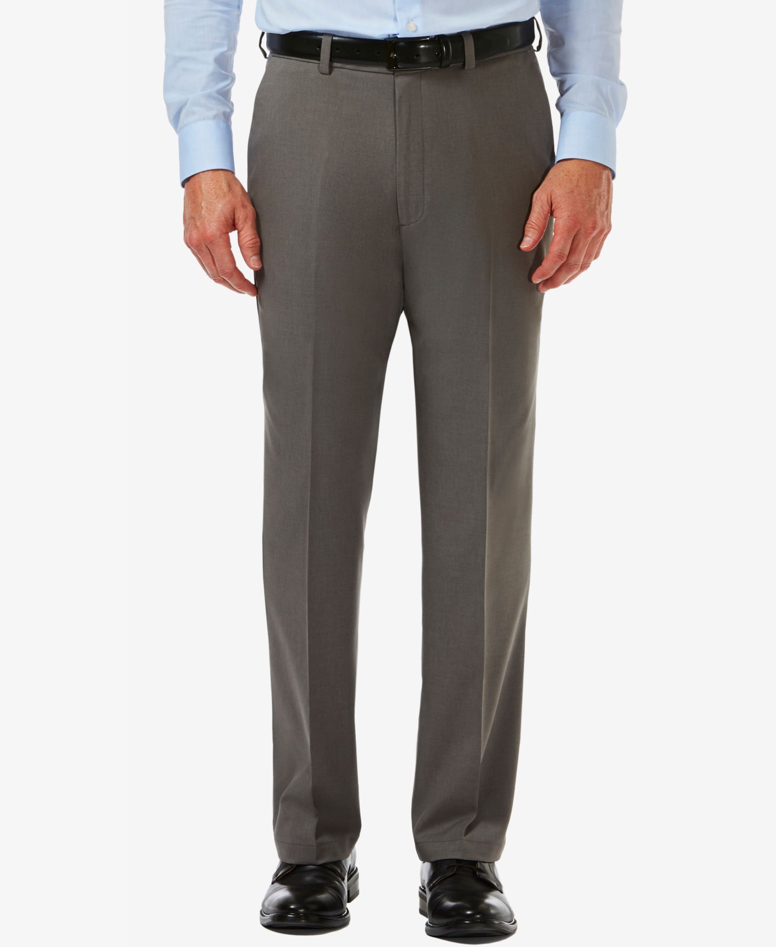 Men's Haggar Cool 18 PRO® Classic-Fit Expandable Waist Flat Front Stretch Dress Pants