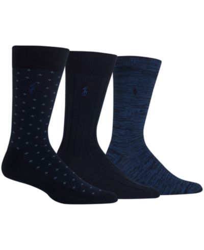 Polo Ralph Lauren Мужские Diamond Dot Dress Socks, 3 Pack