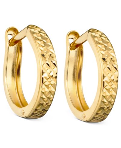 Серьги-кольца 10k Gold Hoop