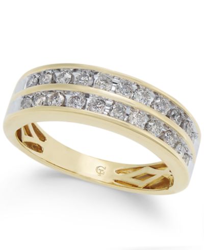 Diamond Two-Row Band (1/2 ct. t.w.) in 14k Gold
