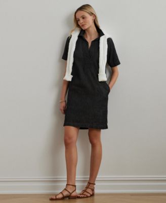 Платье Lauren Ralph Lauren из денима и хлопка
