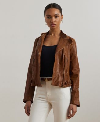 Куртка Lauren Ralph Lauren Tumbled-Leather