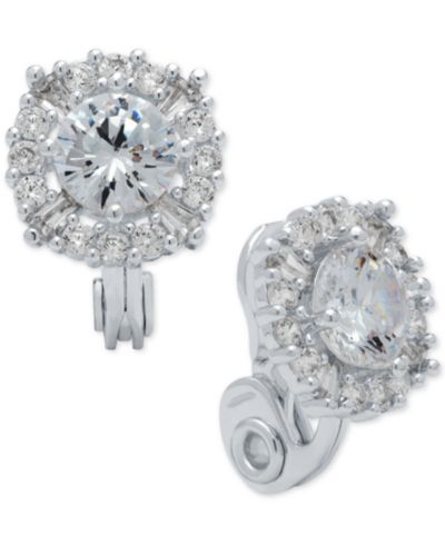Серьги Anne Klein Crystal Stud E-Z Comfort Clip-on