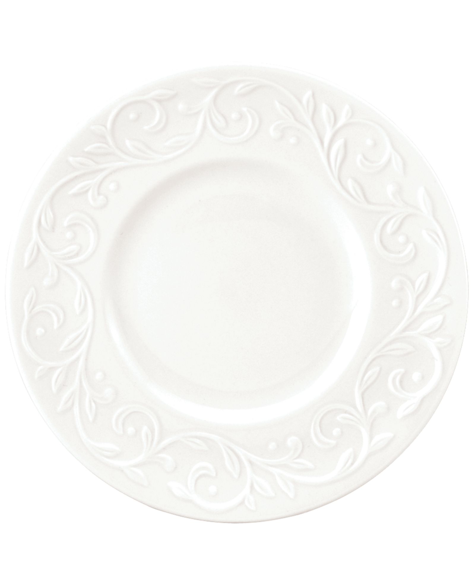 Lenox Dinnerware, Set of 4 Opal Innocence Carved Dessert Plates
