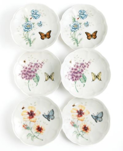 Десертные тарелки Lenox Butterfly Meadow, набор из 6 штук