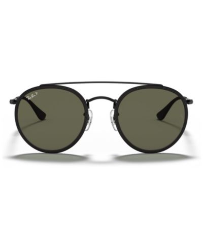 Ray-Ban поляризованные солнцезащитные очки RB3647N ROUND DOUBLE BRIDGE
