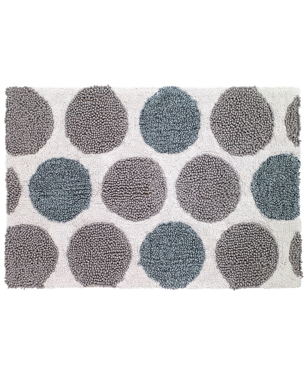 Avanti Dotted Circle Cotton/Lurex® Bath Rug, 20" x 30"