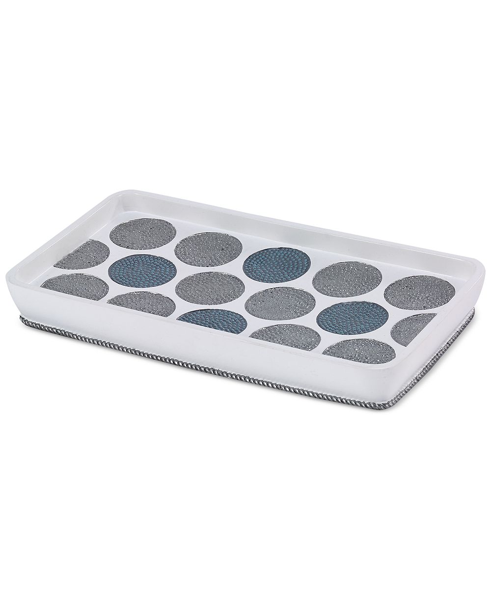 Avanti Dotted Circle Textured Resin Bathroom Tray