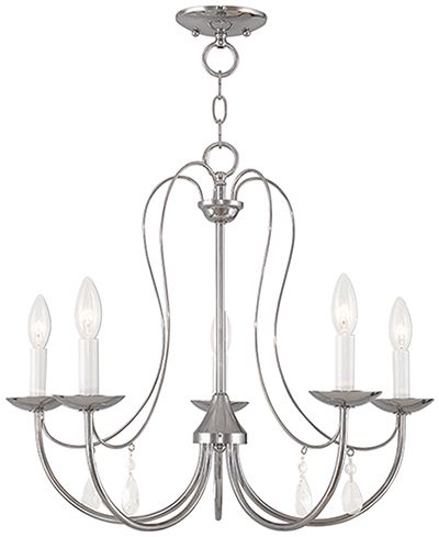 Livex Mirabella 5- Light Metal Chandelier