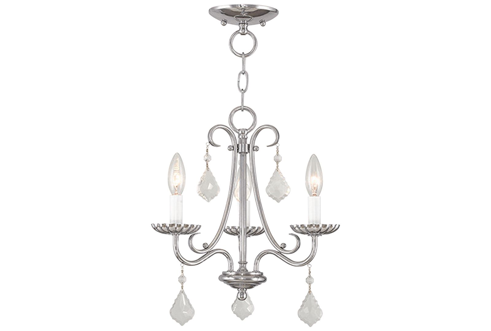 Livex Daphne 3- Light Metal Chandelier