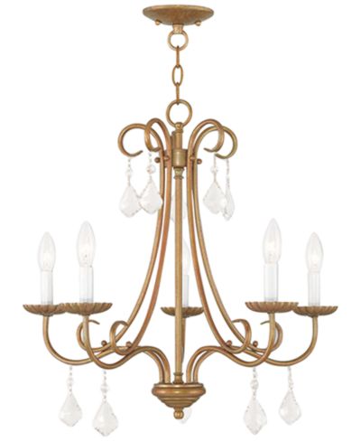Livex Daphne 5- Light Metal Chandelier