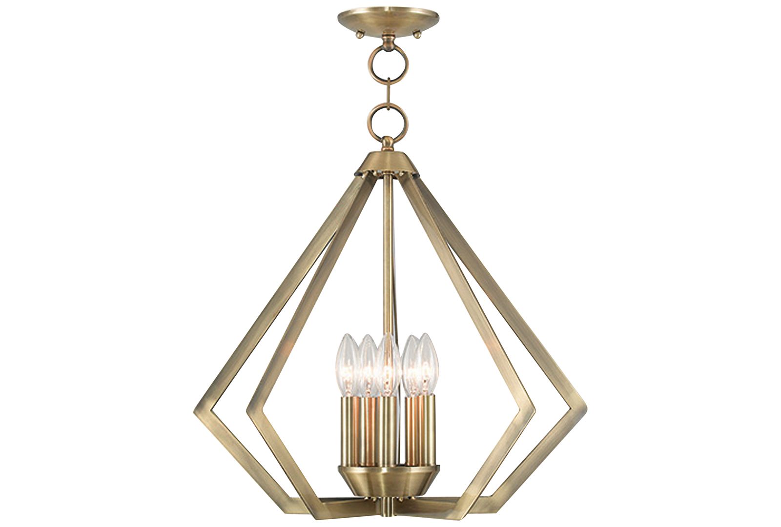 Livex Prism 5- Light Metal Pendant
