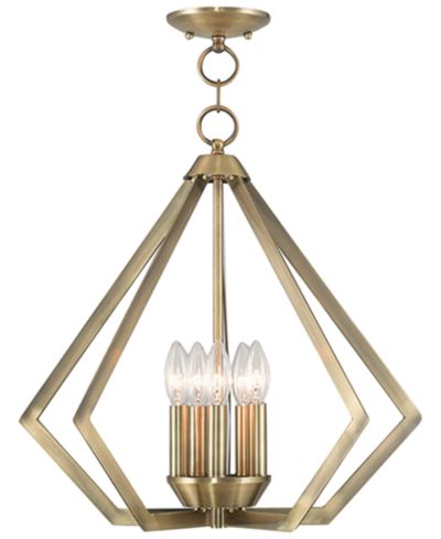 Livex Prism 5- Light Metal Pendant