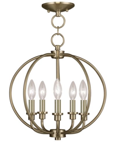 Livex Milania 5- Light Metal Pendant