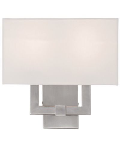 Настенный бра Livex Hollborn 2-Light Brushed Nickel