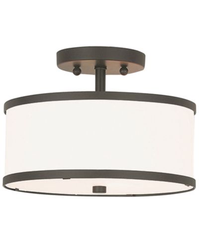 Livex Park Ridge Metal 11'' Semi Flush Mount