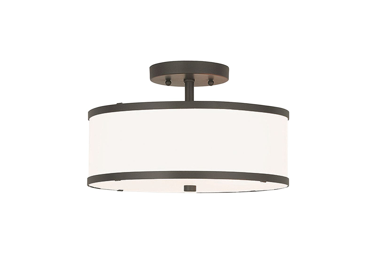 Livex Park Ridge Metal 13'' Semi Flush Ceiling Light