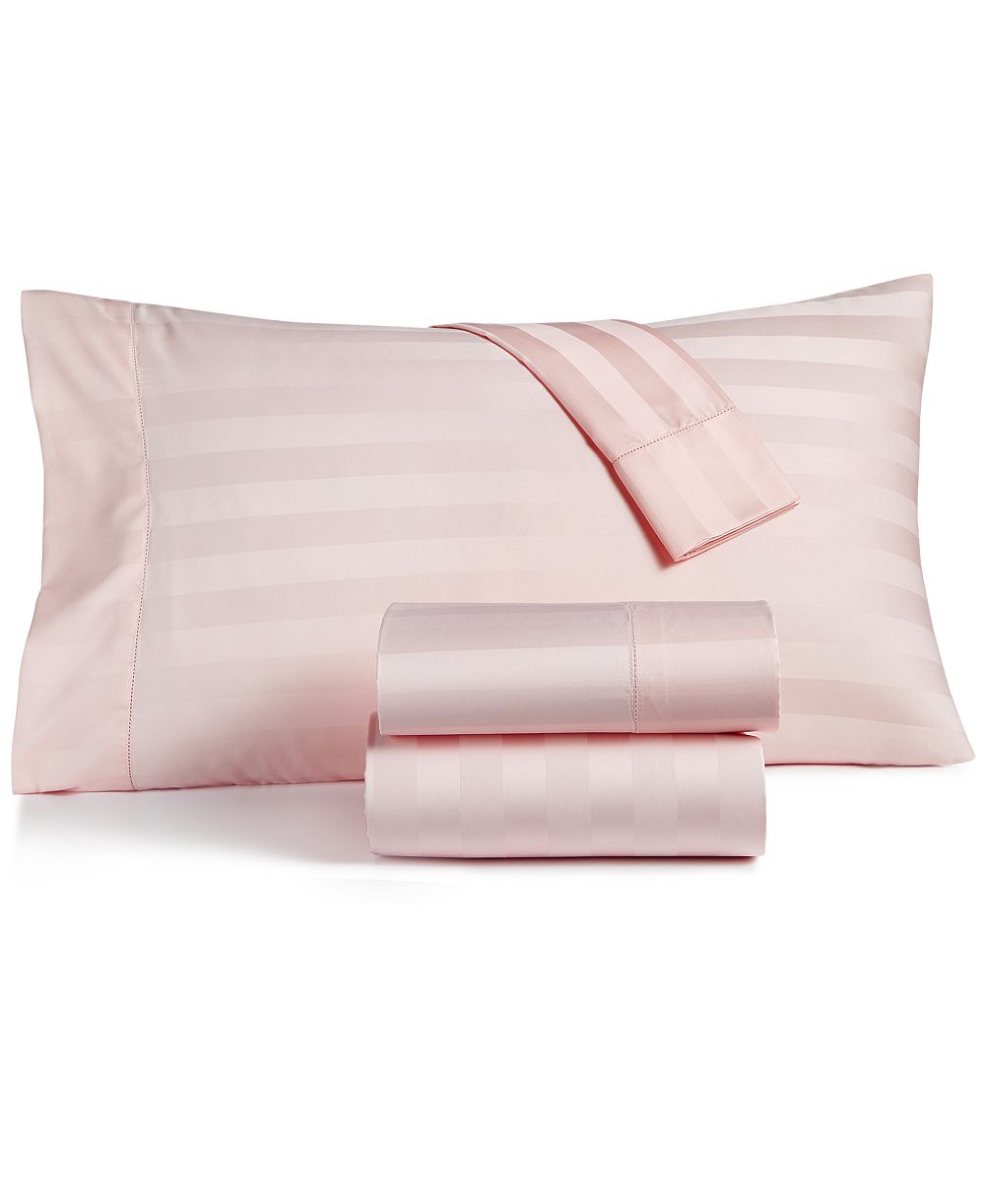 Комплект из 4 простыней Charter Club, полоска 1.5", 550 Thread Count, 100% хлопок, California King