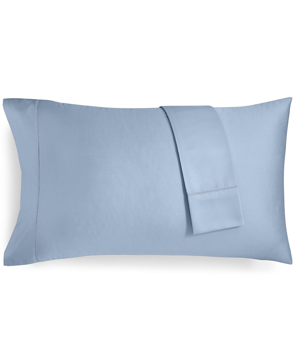 Charter Club Solid 550 Thread Count 100% Cotton Pillowcase Pair, King, Exclusively at Macy’s