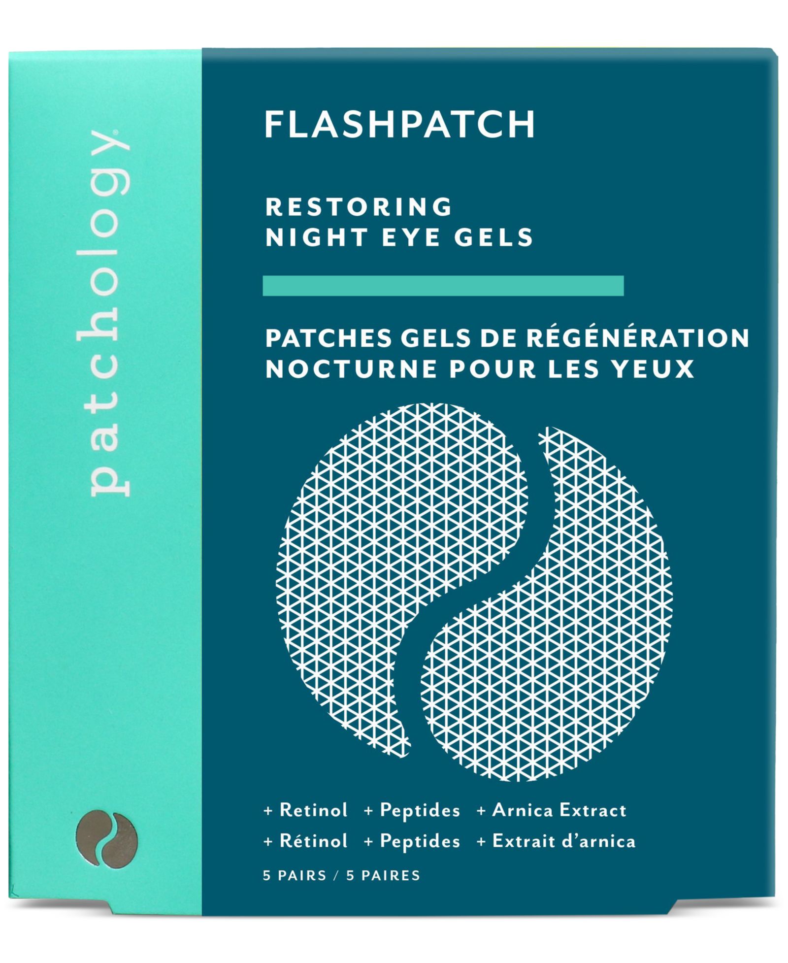 Ночные гели для кожи вокруг глаз Patchology FlashPatch Restoring, 5 шт