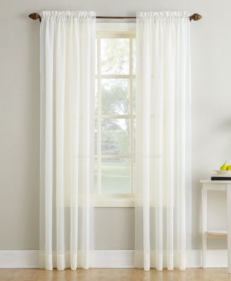 Штора No. 918 Crushed Voile Sheer Rod Pocket Curtain Panel