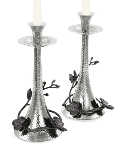 Michael Aram набор из 2 подсвечников Black Orchid