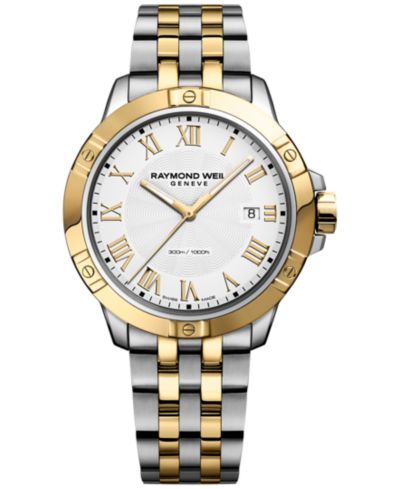 Мужские часы RAYMOND WEIL Swiss Tango Two-Tone PVD Stainless Steel 41mm 8160-STP-00308