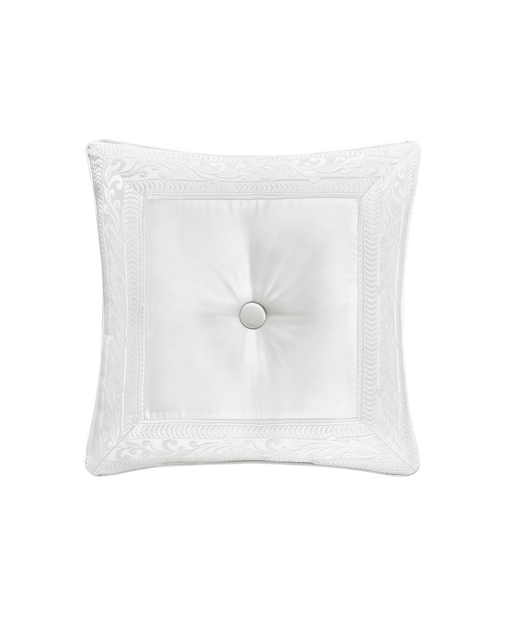 J Queen New York Bianco Tufted Decorative Pillow, 20" x 20"