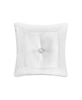J Queen New York Bianco Tufted Decorative Pillow, 20" x 20"