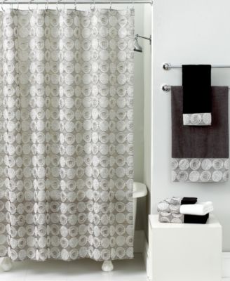 Avanti Galaxy Circle Printed Shower Curtain, 72" x 72"