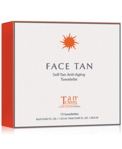 Средство для автозагара TanTowel Face Tan Anti-Aging Towelette, 15-Pk.