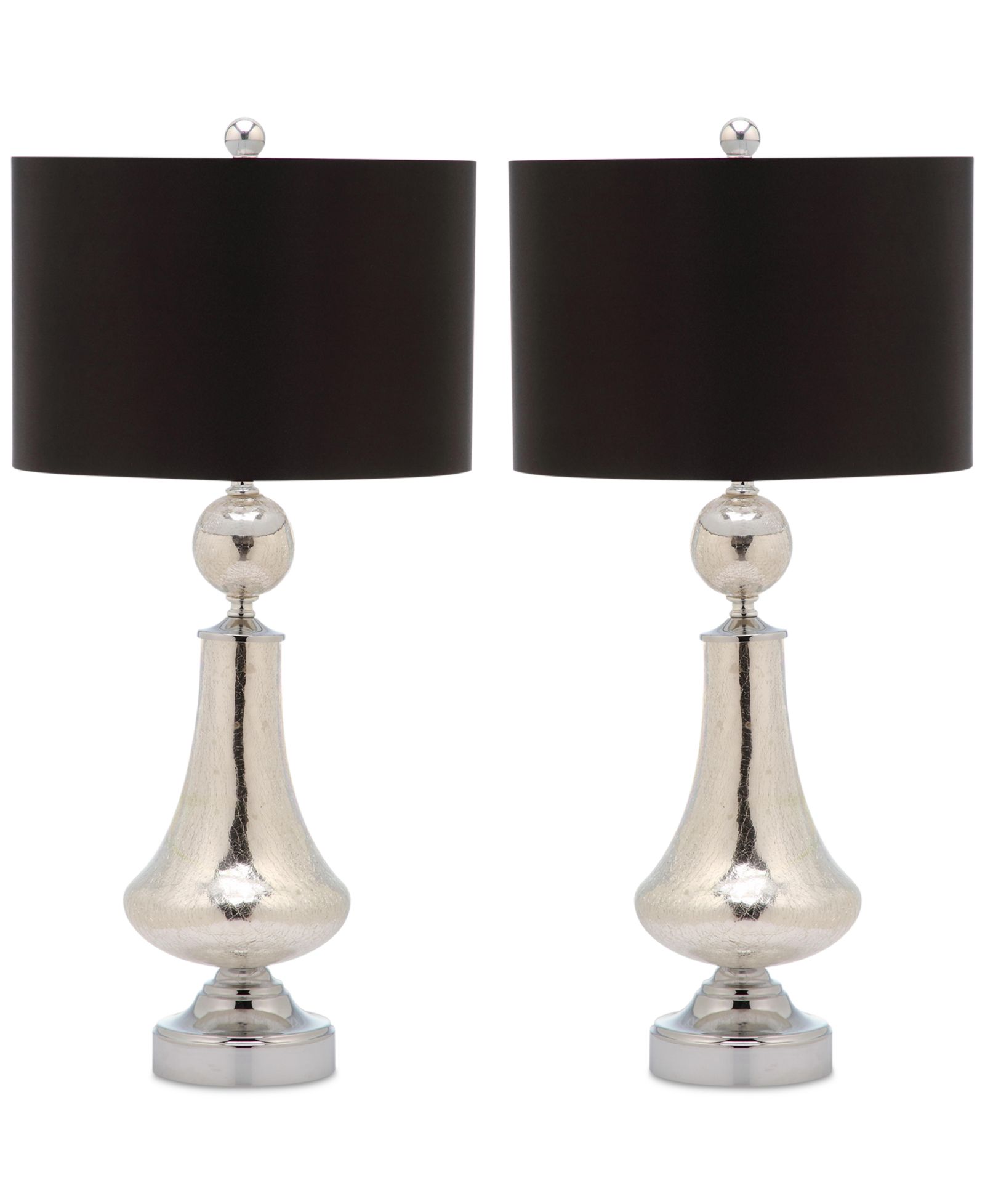 Safavieh Set of 2 Mercury Crackle Table Lamps