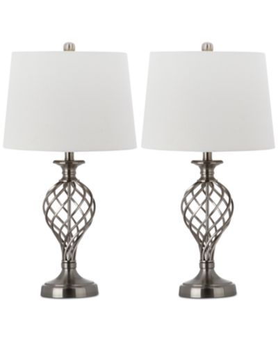 Настольные лампы Safavieh Lattice Urn Platinum-Tone, набор из 2 шт.
