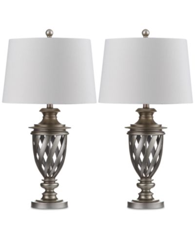 Safavieh набор из 2 настольных ламп Byron Urn Platinum-Tone